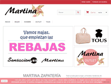 Tablet Screenshot of martinazapateria.com